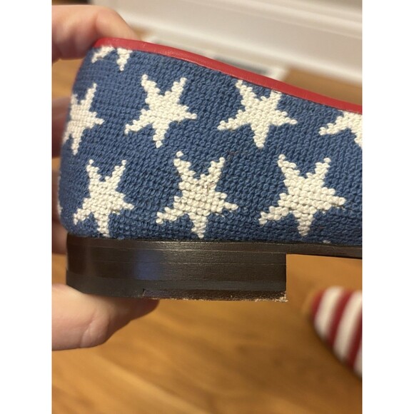 Vineyard Vines Stubbs & Wootton Flats Loafers Stars Stripes American Flag 8 - Picture 9 of 15
